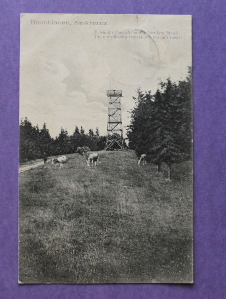Postcard PC Hochblauen 1909